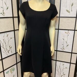 CABI Black Dress with Cap Sleeves Size 10